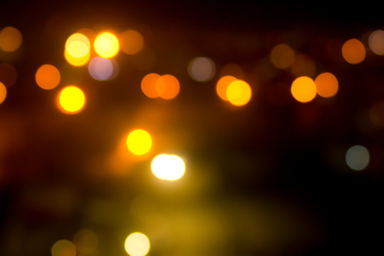 Blurred night lights