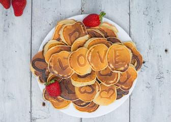 Valentine's day Lova pancake