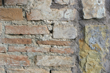 old stone and brick wall
