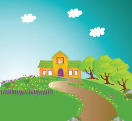 Naklejka premium Fairy House