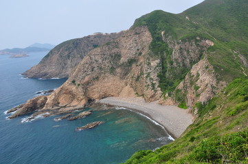 A hill in the beautiful seaside