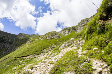 Landscape from Bucegi Mountains, part of Southern Carpathians in Romania