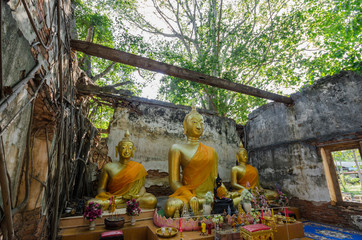 Wat Sang Kratai is 400 years old temple. It is deserted temple in Thailand