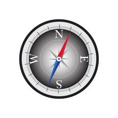 Isolated compass on white background