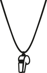 Obraz premium Referee whistle necklace
