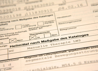 Fototapeta premium Heilmittelverordnung