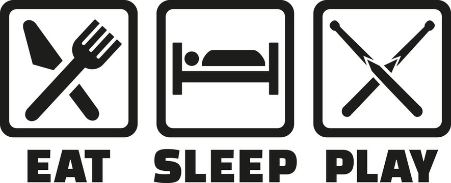 Snooker - Eat sleep play icons