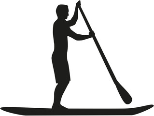 Man Stand up paddle