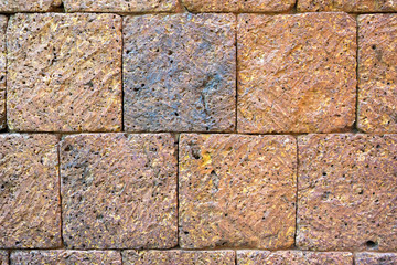 Brown stone wall