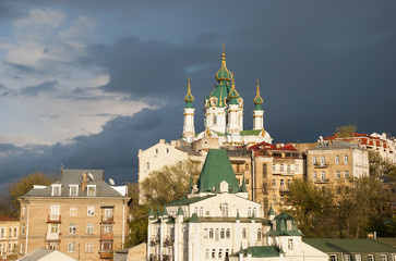 Church of St. Andrew in Kieve.Ukraina