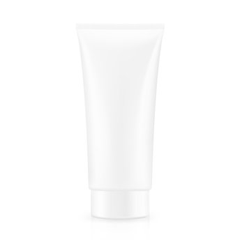 Cream tube on white background. Vector illustration. It can be use for consumer packaging and etc.