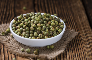 Whole green Peppercorns