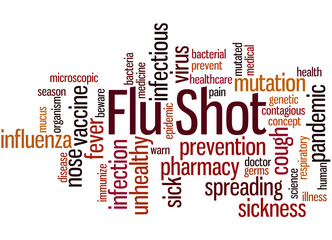 Flu Shot, word cloud concept 3