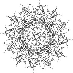 Coloring pictures mandalas for adults - 102687413