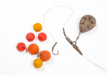 Carp Hook Boilies - Fishing Bait close up