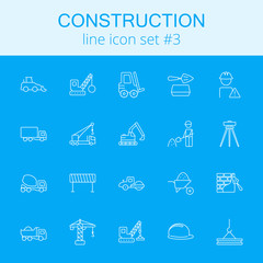 Construction icon set.