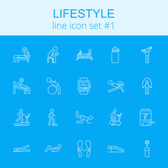 Lifestyle icon set.
