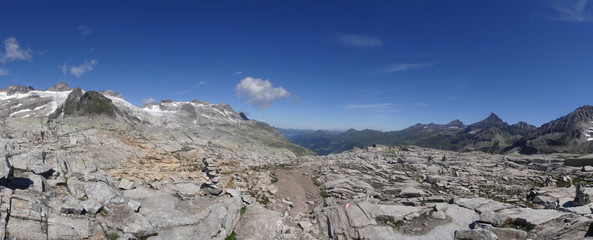 View from Medelz,  Weissee, Hohe Tauern, Zell am see, Austria