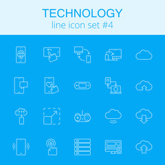 Technology icon set.