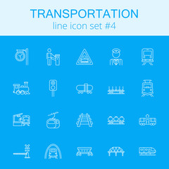 Transportation icon set.