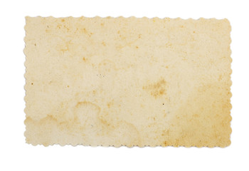 Old paper isolated on white background