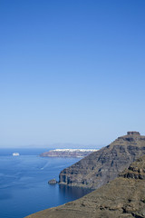 Panorama beautiful island of Santorini - Greece, Europe