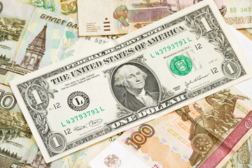 Russian economic crisis: currency rate ruble to dollar