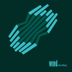 Green geometric background