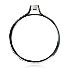 Jewellery ring isolated on a white background