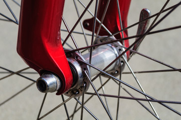 Bicycle Whel Spoke Close Up