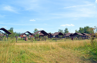 Беседки в зоне отдыха