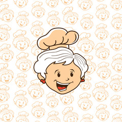 grandma chef cartoon