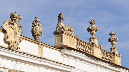 Obraz premium courtyard of Mikulov castle