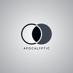apocalypse moon logo template - 102692059