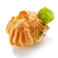 Delicious buffet,  settee on  white 