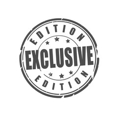 Exclusive edition vector stamp