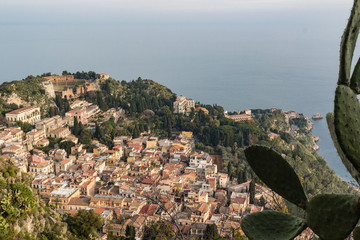 Obraz premium Taormina aereal view