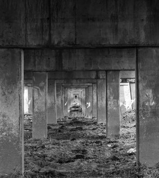 channel consist pier under the brige