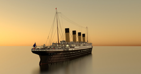 Titanic Sundown 4K Shot 2 - obrazy, fototapety, plakaty