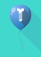 Long shadow balloon with a screw