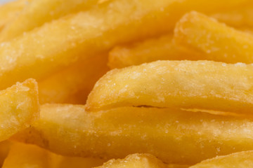 Fried potatoes closeup