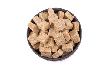 Cubes of brown sugar