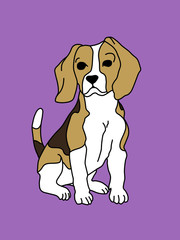 Portrait Beagle Puppy Dog