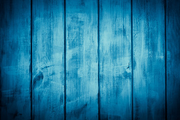 Wooden blue vertical boards