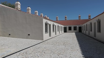 The interior of the restored medieval Templar town Maskovica Han in Vrana nature park, it was the embassy of the Vatican, but was built before that as caravansary during otoman empire.