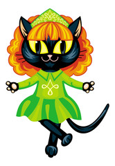 Dancing Irish cat