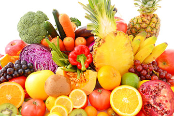 新鮮な果物と野菜