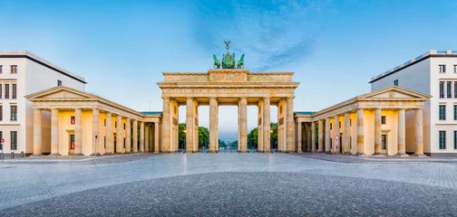 Foto auf Acrylglas Berlin Brandenburger Tor bei Sonnenaufgang, Deutschland © JFL Photography
