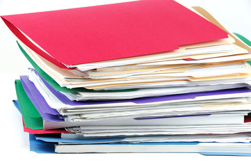stacking documents and folders