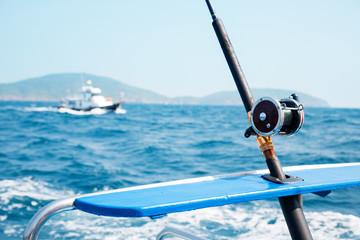 Fishing trolling tuna in the Andaman Sea